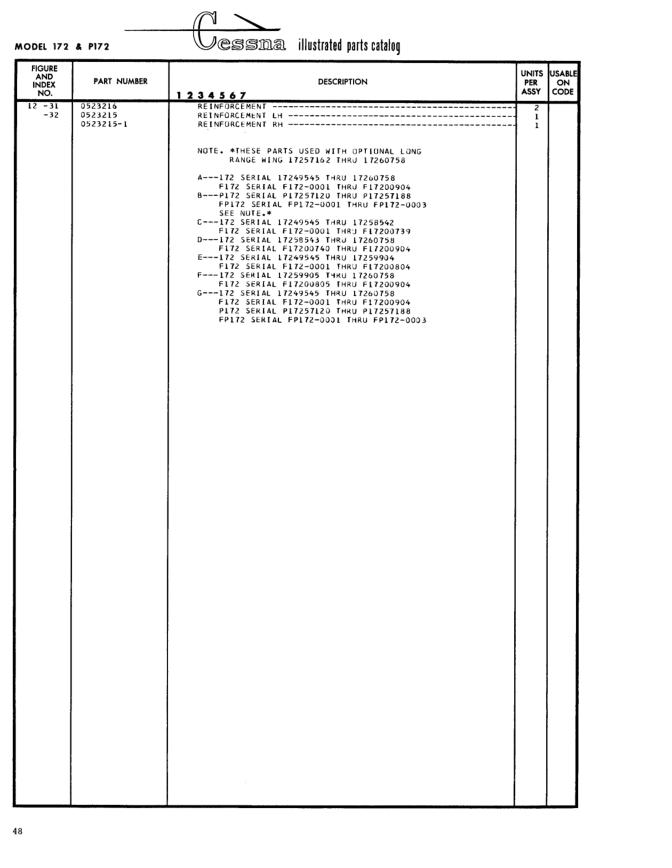 Figure 12-31 — REINFORCEMENT RH (IPC page 118)