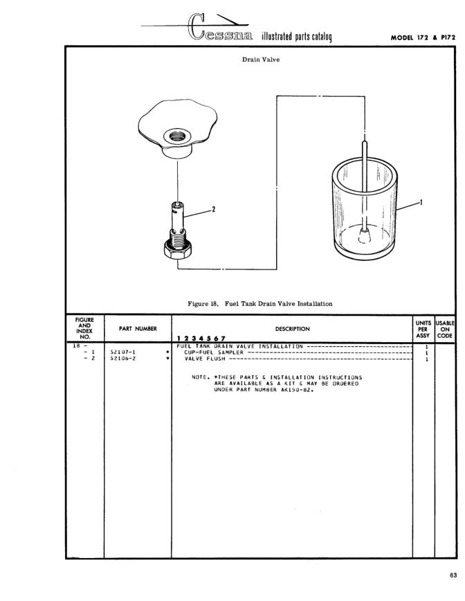 Figure 18 — FUEL TANK DRAIN VALVE INSTALLATION (IPC page 133)