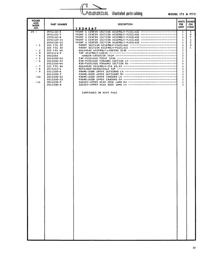 Illustrated parts diagram for 0591102-8 (FRONT & CENTER SECTION ASSEMBLY-FUSELAGE), IPC page 157