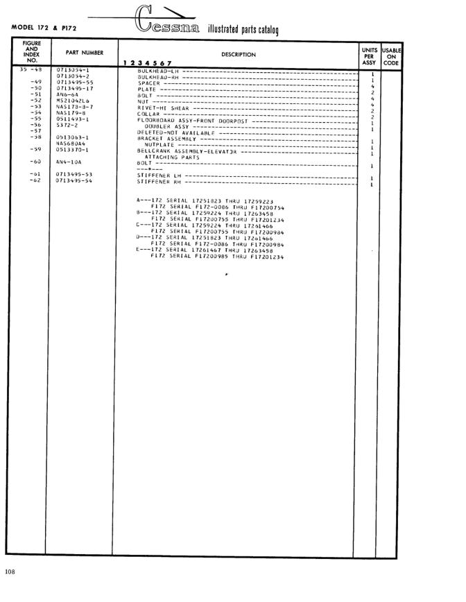 Illustrated parts diagram for 5372-2 (DOUBLER ASSY), IPC page 178