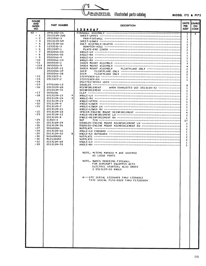 Illustrated parts diagram for 0453003-11 (SHOCK MOUNT ASSEMBLY FLOATPLANE ONLY), IPC page 185