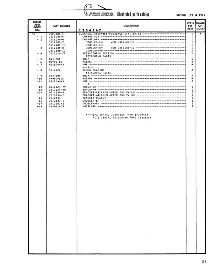 Illustrated parts diagram for 0512186-13 (DOUBLER-LH), IPC page 193