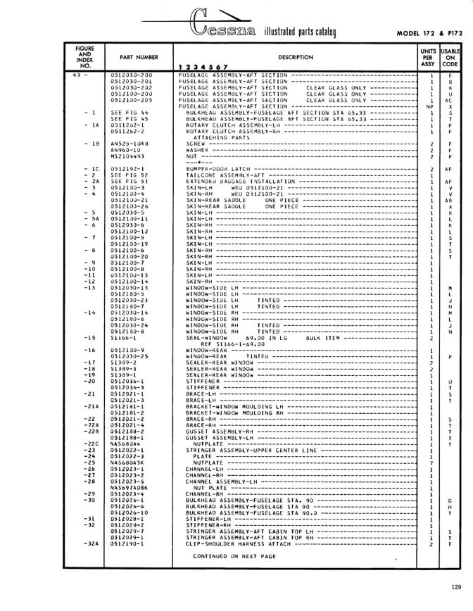 Illustrated parts diagram for S1389-3 (SEALER-REAR WINDOW), IPC page 199