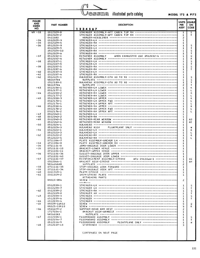 Illustrated parts diagram for 0512107-13 (STIFFENER), IPC page 201