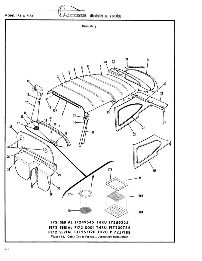 Illustrated parts diagram for MS21044N06 (NUT, SELF LOCKING), IPC page 280