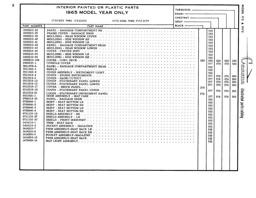 Illustrated parts diagram for 0700646-2 (SKIRT - SEAT BOTTOM RH), IPC page 32