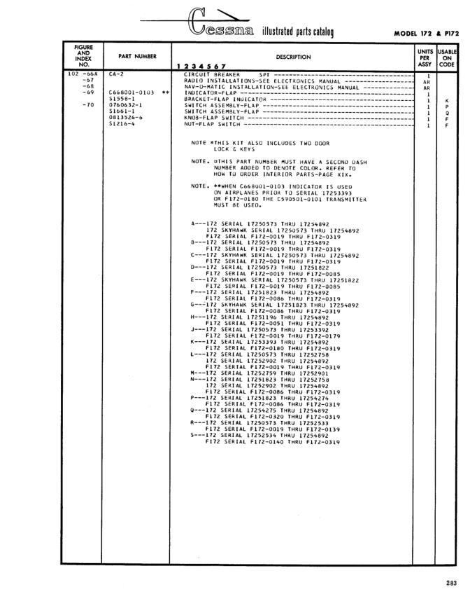 Illustrated parts diagram for 51216-4 (NUT-FLAP SWITCH), IPC page 353