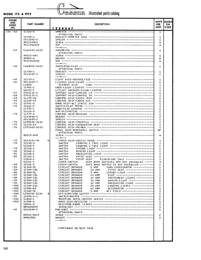 Illustrated parts diagram for 0760131-6 (SUPPLY ASSY-CONTROL LH), IPC page 372