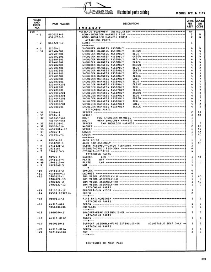 Illustrated parts diagram for 0541115-2 (SPACER), IPC page 379