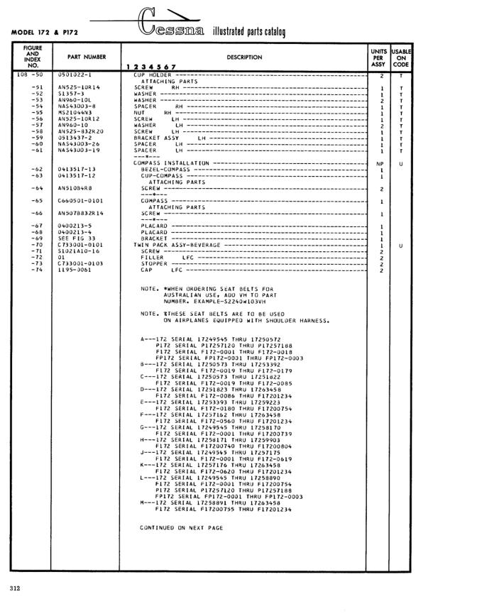 Illustrated parts diagram for 0400213-6 (PLACARD), IPC page 382