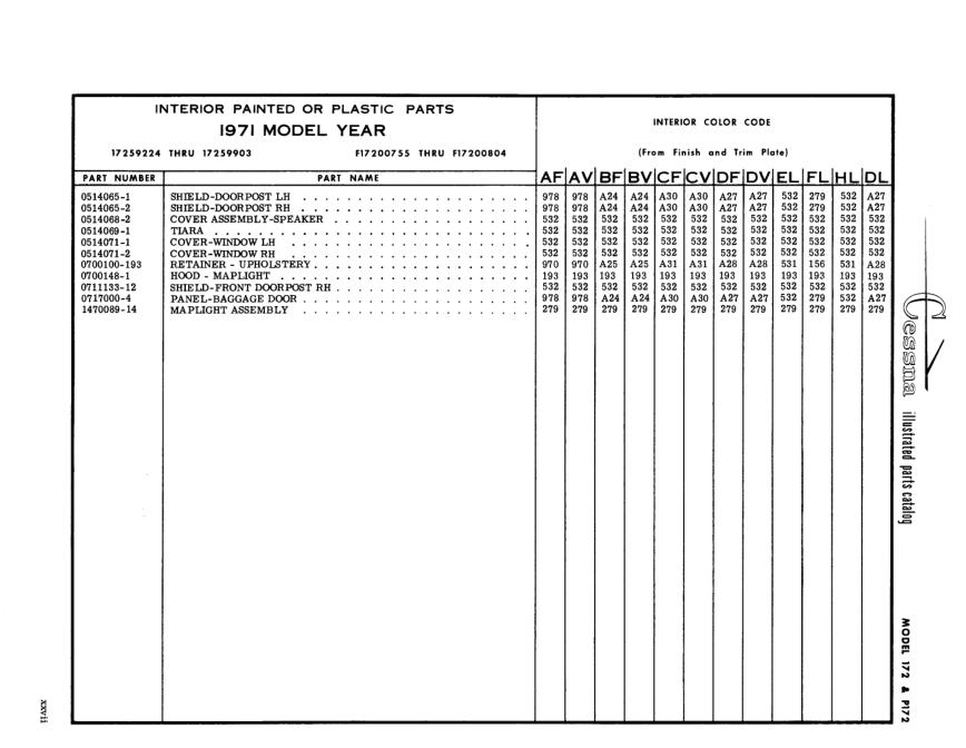 Illustrated parts diagram for 0700148-1 (HOOD - MAPLIGHT), IPC page 39