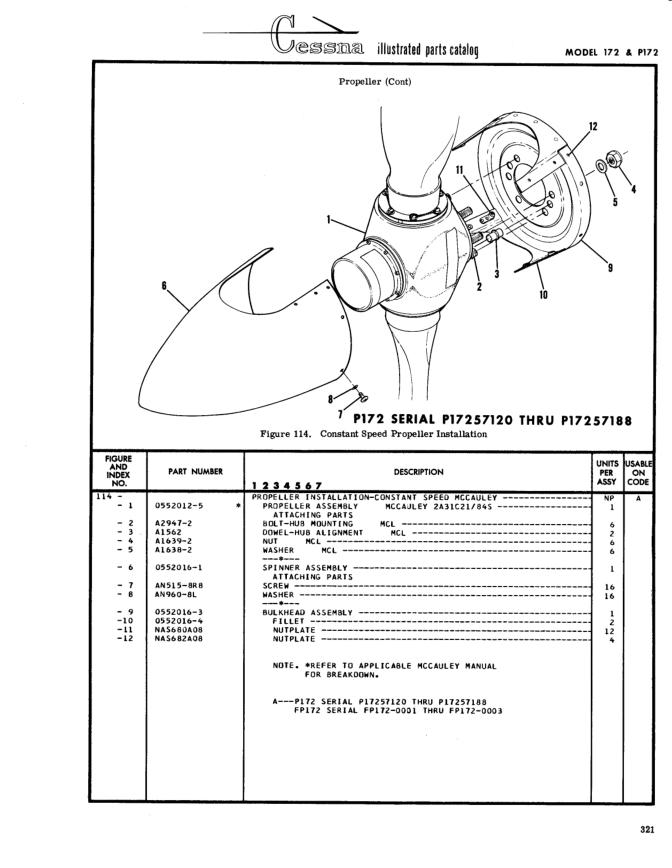 Illustrated parts diagram for A1635-2 (NUT), IPC page 391