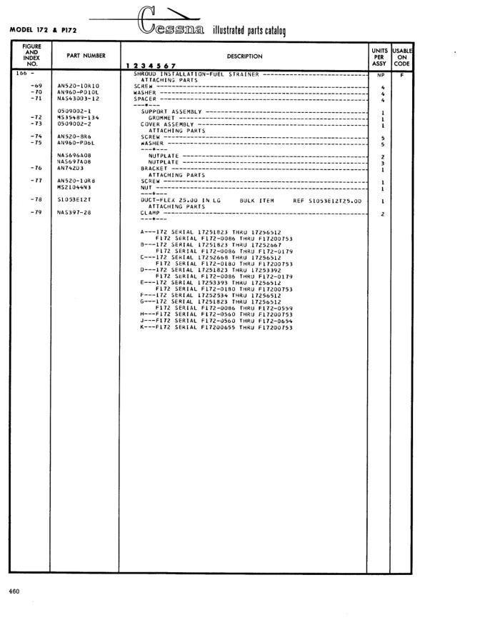 Illustrated parts diagram for MS35489-134 (GROMMET), IPC page 530