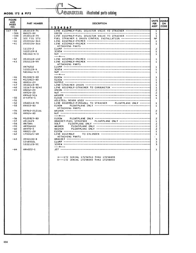 Illustrated parts diagram for 0550100-8 (BRACKET), IPC page 534