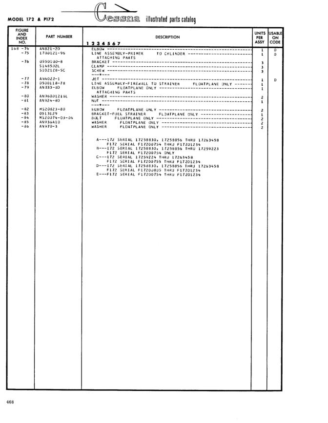 Illustrated parts diagram for AN333-30 (ELBOW FLOATPLANE ONLY ATTACHING PARTS), IPC page 538