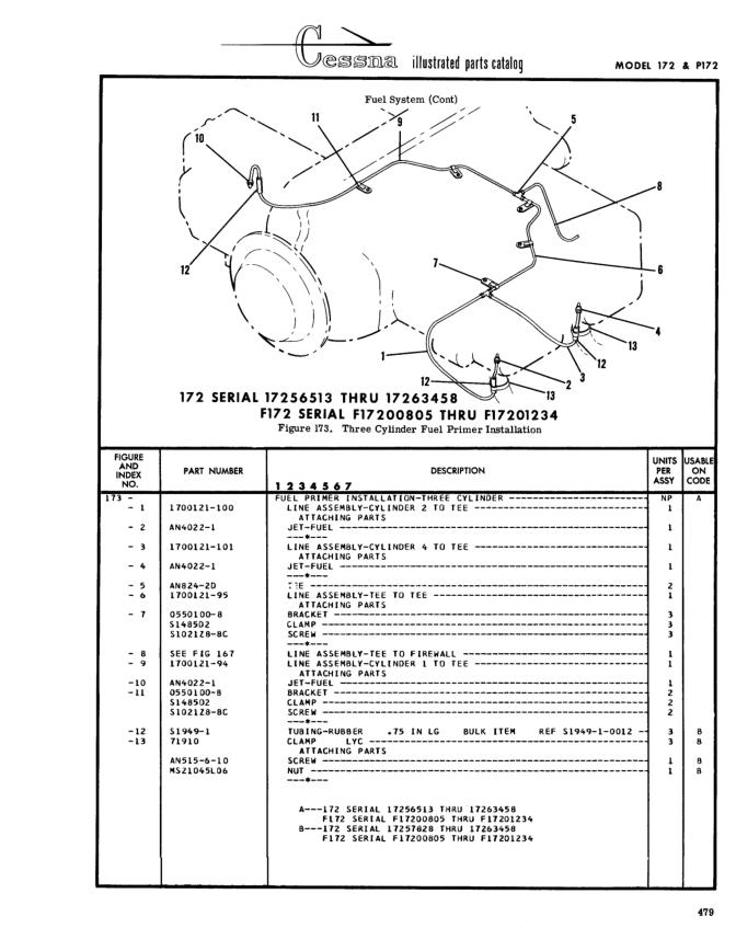 Illustrated parts diagram for 1700121-101 (LINE ASSEMBLY-CYLINDER 4 TO TEE ATTACHING PARTS JET-FUEL), IPC page 549