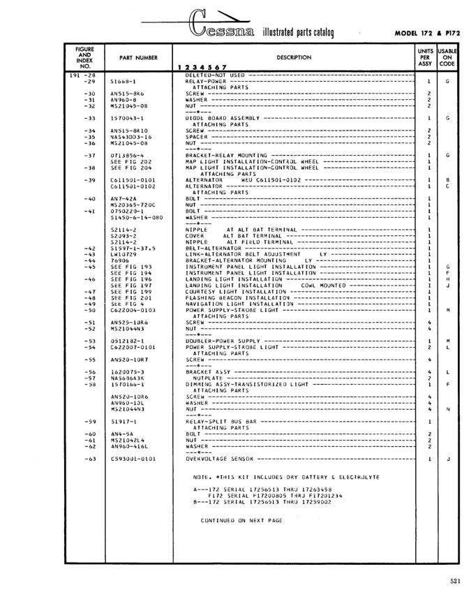 Illustrated parts diagram for C622007-0101 (POWER SUPPLY-STROBE LIGHT ATTACHING PARTS), IPC page 591
