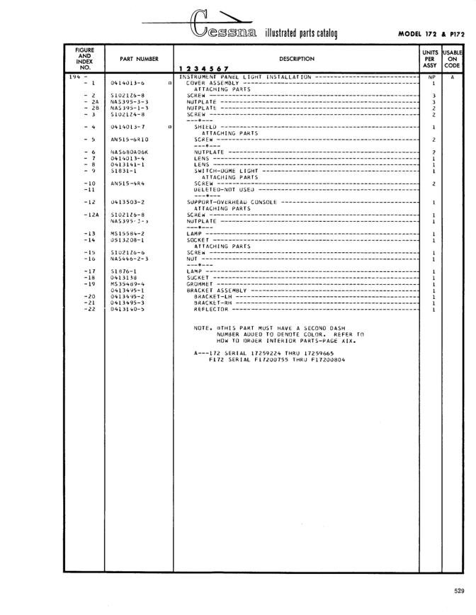 Illustrated parts diagram for 0413495-3 (BRACKET-RH), IPC page 599