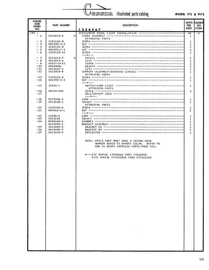 Illustrated parts diagram for 0413495-1 (BRACKET ASSEMBLY), IPC page 601